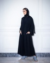 High Neck Abaya Black