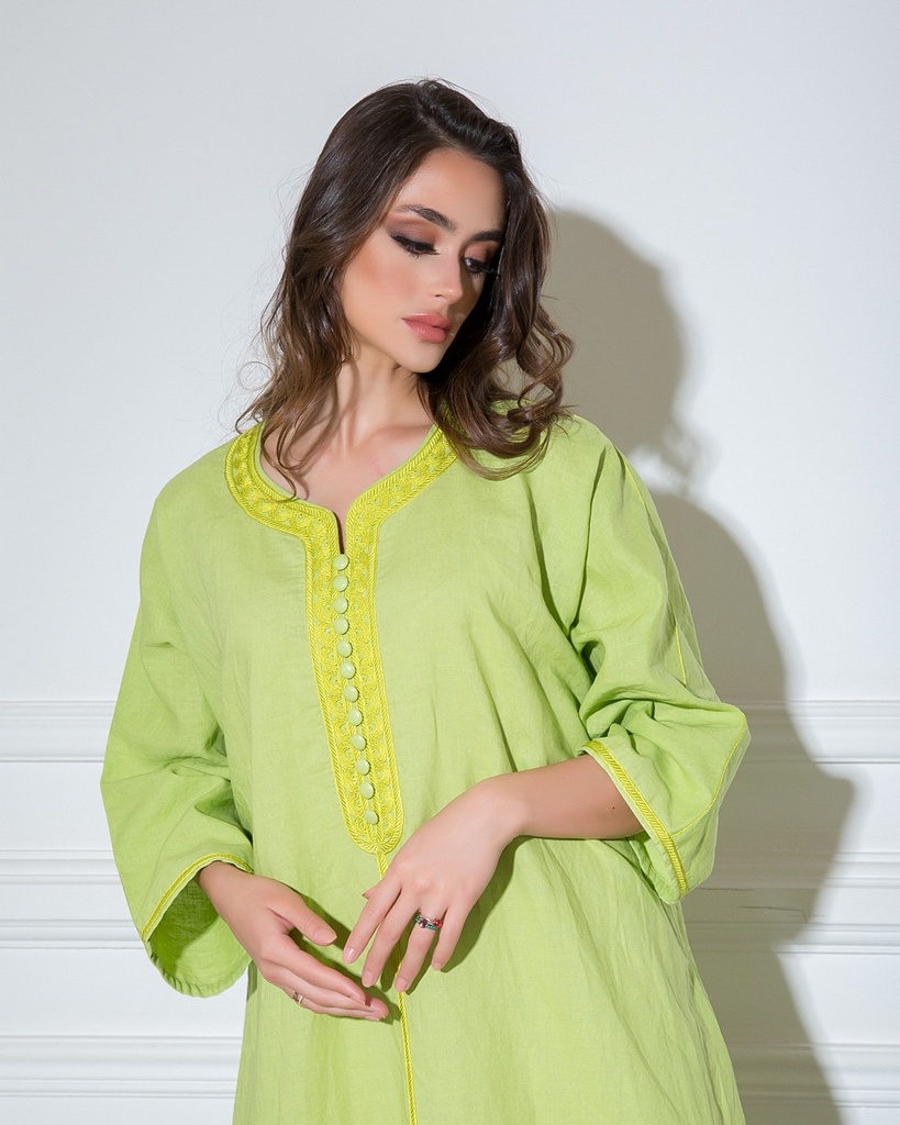 Pistachio linen cording (EMB 14)