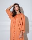 Orange Embroidery Linen (EMB 13)