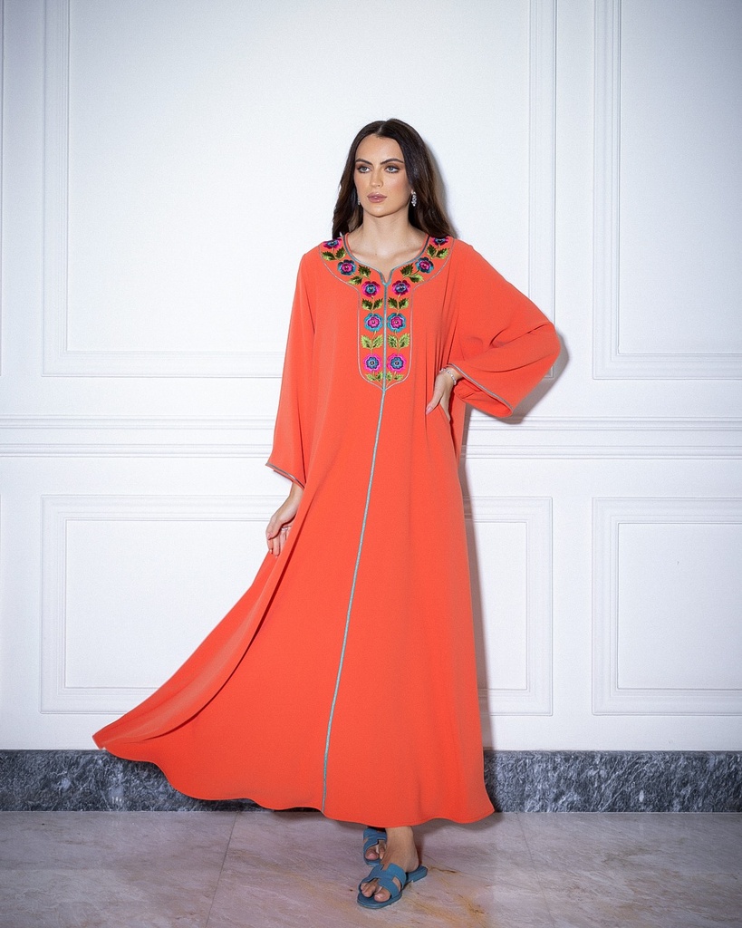 Orange Flat Embroidery (EMB 03)