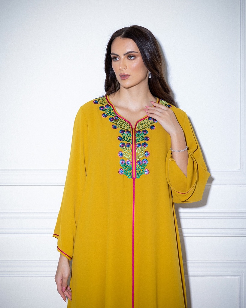 Mustard Flat embroidery (EMB 04)