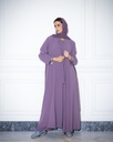 High Neck Abaya Lavender