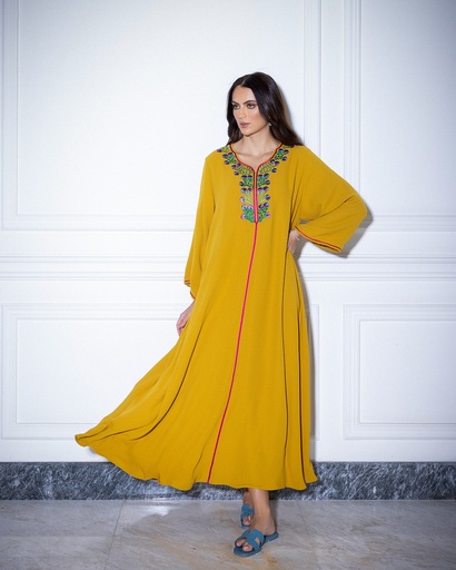 Mustard Flat embroidery (EMB 04)